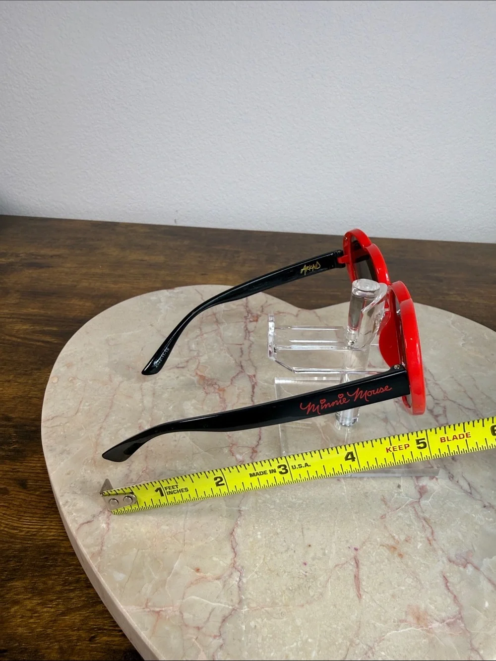 Minnie Mouse Kids Red Heart-Shaped Sunglasses - Fun Polarized Lenses